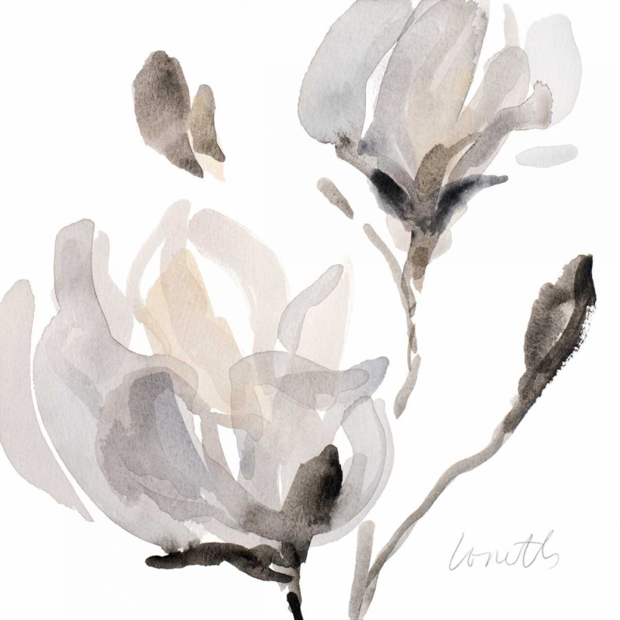 Tonal Magnolias I Poster Print by Lanie Loreth - Item # VARPDX11065